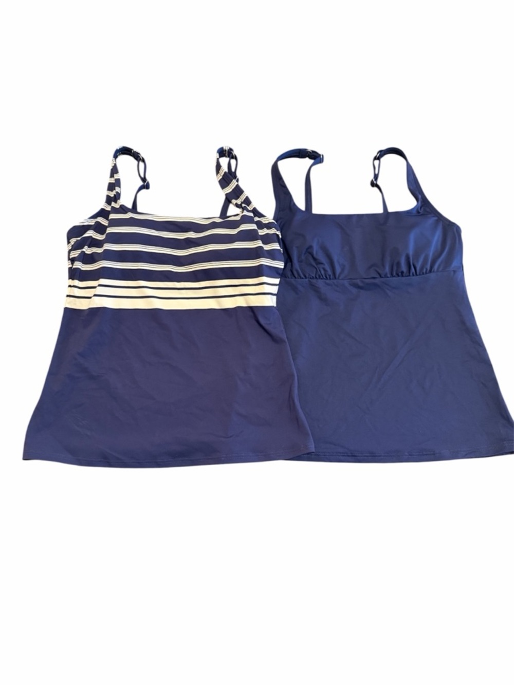 Lands’ End Navy Blue Tankini Tops Size 4 - Set of 2 New with Tags